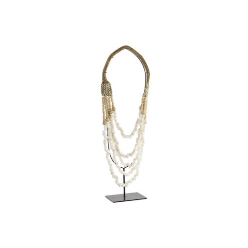Figura Decorativa Colar Ferro Conchas (21 x 10 x 62 cm)
