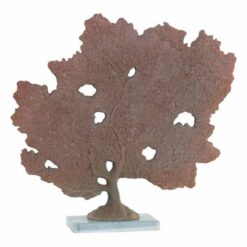 Figura Decorativa Coral Resina Mármore (43 x 8 x 39 cm)
