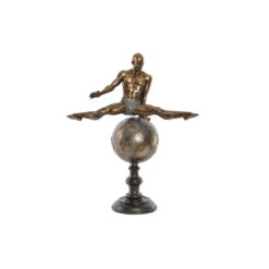 Figura Decorativa Dourado Resina Ginasta Moderno (36 x 19 x 46 cm)