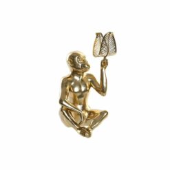 Figura Decorativa Dourado Resina Macaco (27 x 25 x 43.5 cm)