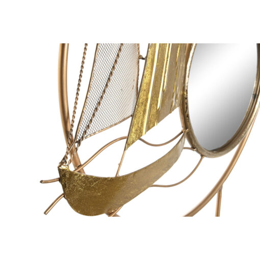 Figura Decorativa Espelho Dourado Metal Mediterrâneo (53 x 9 x 67 cm) - Image 2