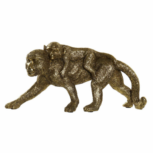 Figura Decorativa FZ-93395 26 x 6 x 12 cm Dourado Resina Colonial