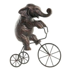 Figura Decorativa Metal Resina Elefante (30 x 12 x 37 cm)