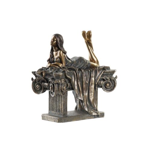Figura Decorativa Mulher Cobre Resina (30