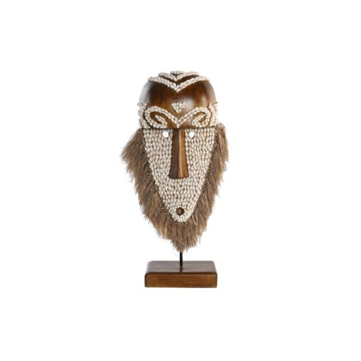 Figura Decorativa Natural Máscara Fibra (30 x 10