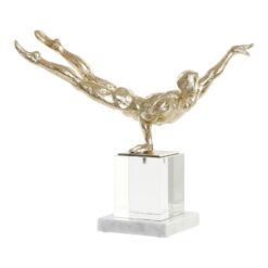 Figura Decorativa Resina Cristal Mármore (30 x 10 x 27 cm)