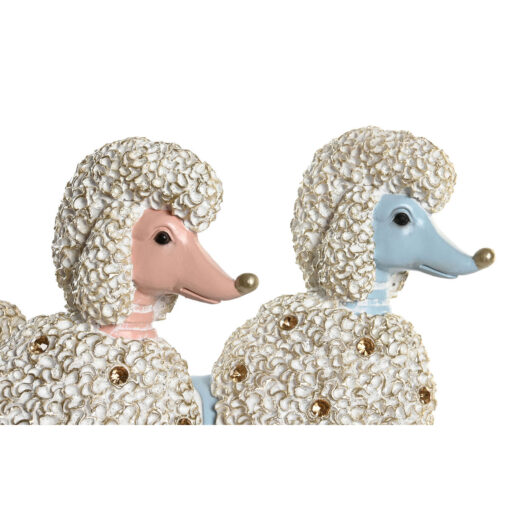 Figura Decorativa Scandi 25 x 8 x 27,5 cm Azul Cor de Rosa (2 Unidades) - Image 3