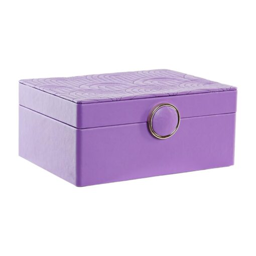 Guarda-Joias 17 x 13 x 8,5 cm Lilás Poliuretano Madeira MDF - Image 3