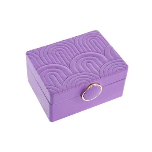 Guarda-Joias 23 x 17 x 10 cm Lilás Poliuretano Madeira MDF - Image 2