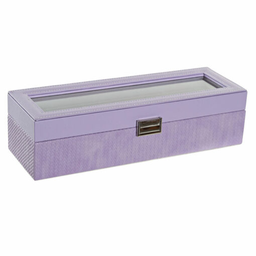 Guarda-Joias 8424001859894 33 x 11 x 9 cm Cristal Lilás Poliuretano