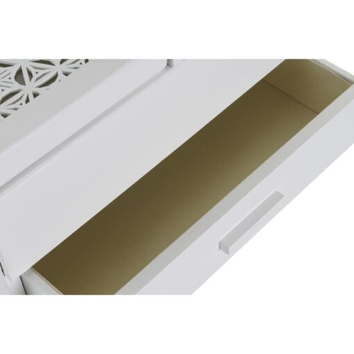 Guarda-Joias Cristal Branco Marfim Madeira MDF 30 x 17 x 24 cm - Image 2