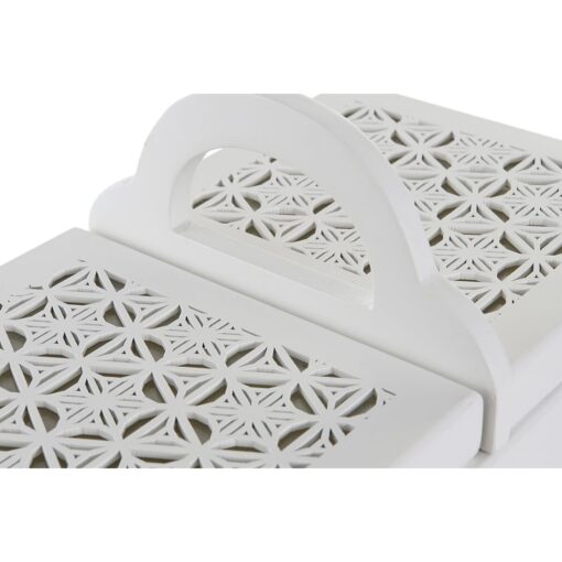 Guarda-Joias Cristal Branco Marfim Madeira MDF 30 x 17 x 24 cm - Image 4