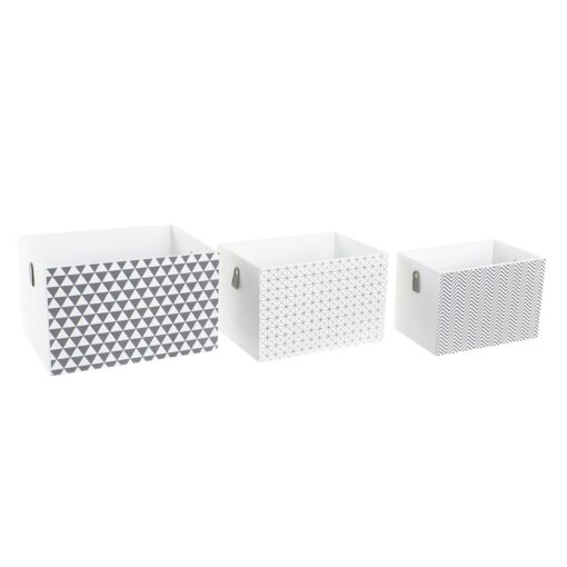 Jogo de Caixas Decorativas (37 x 28 x 23 cm)