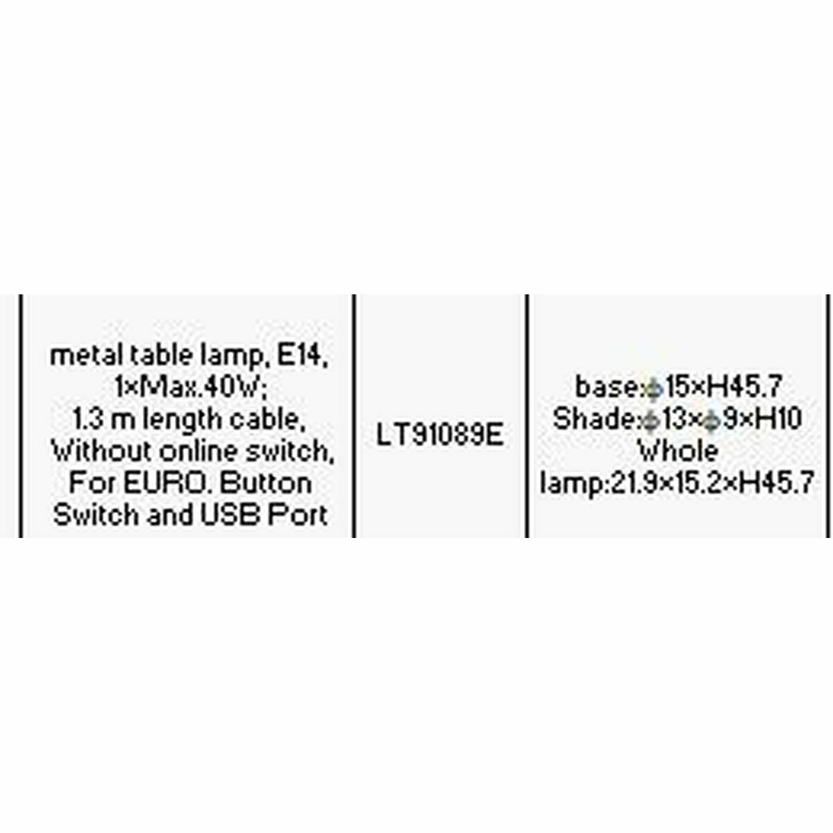 Lâmpada de mesa 22 x 15 x 46 cm Cristal Prateado Preto Cinzento Cor de Rosa Metal Branco 220 V 40 W 25 W 4 Peças - Image 4