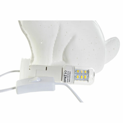Lâmpada de mesa 25 x 10 x 19 cm Porcelana Branco 220 V 25 W - Image 2