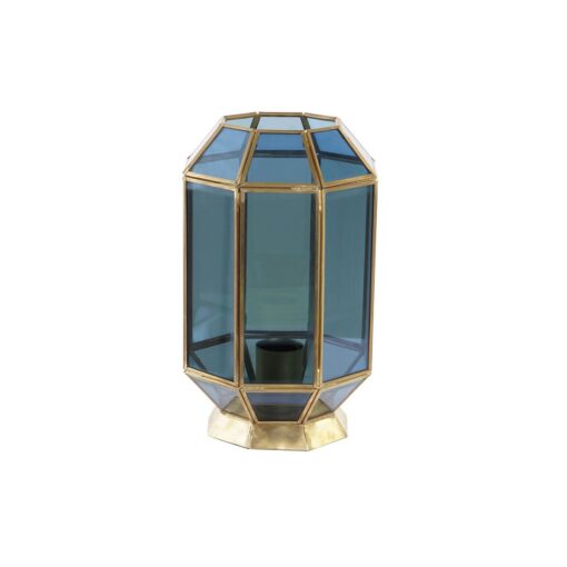 Lâmpada de mesa Cristal Azul Dourado 220 V Latão 50 W Moderno (18 x 19 x 29 cm)