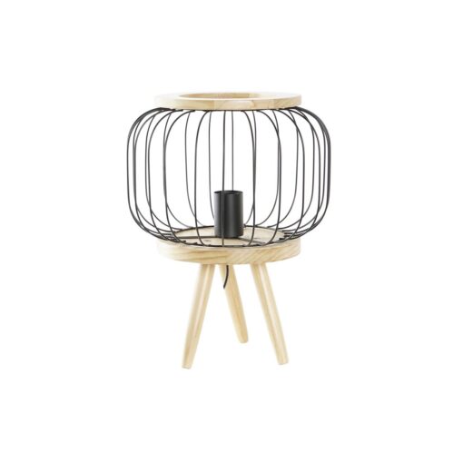 Lâmpada de mesa Preto Castanho 220 V 50 W (29 x 29 x 38 cm)