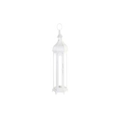 Lantaarn Cristal Metal Branco (20 x 17 x 55 cm)