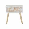 Mesa de Cabeceira Madeira Bambu (48 x 35 x 51 cm)