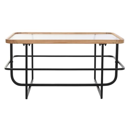 Mesa de Centro Cristal Metal (90 x 60 x 46 cm) - Image 2