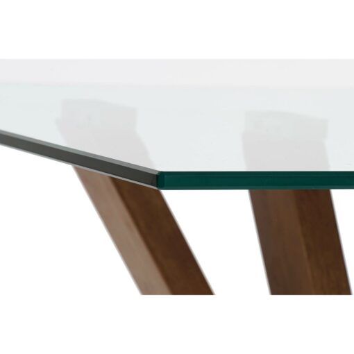 Mesa de Centro Cristal Nogueira (130 x 70 x 42 cm) - Image 4