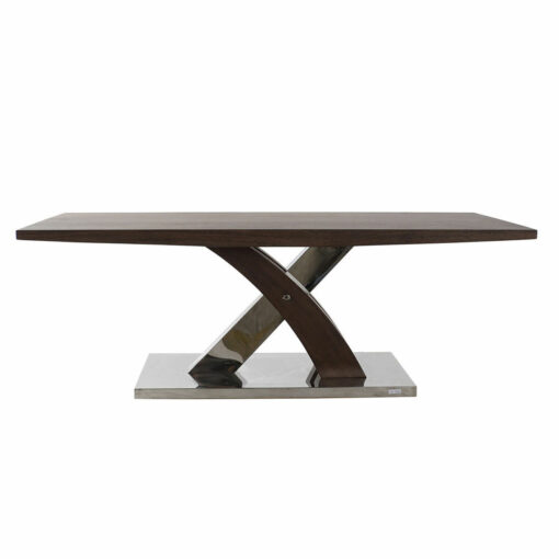 Mesa de Jantar Madeira Aço (120 x 60 x 43.5 cm)