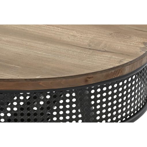 Mesa de apoio Abeto Preto Metal Castanho 120 x 58 x 42 cm - Image 6