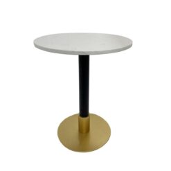 Mesa de apoio Metal Branco Mármore 50 x 50 x 61 cm