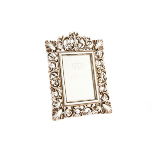 Moldura de Fotos 18 x 2 x 25 cm Dourado Resina Shabby Chic