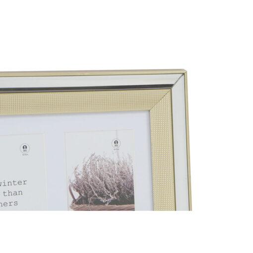 Moldura de Fotos 47 x 2 x 29 cm Cristal Prateado Dourado poliestireno Tradicional (2 Unidades) - Image 3