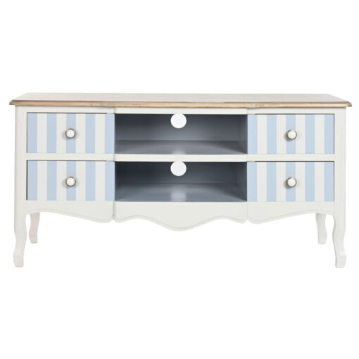 Móvel de TV Branco Azul celeste (120 x 48 x 60 cm) - Image 3