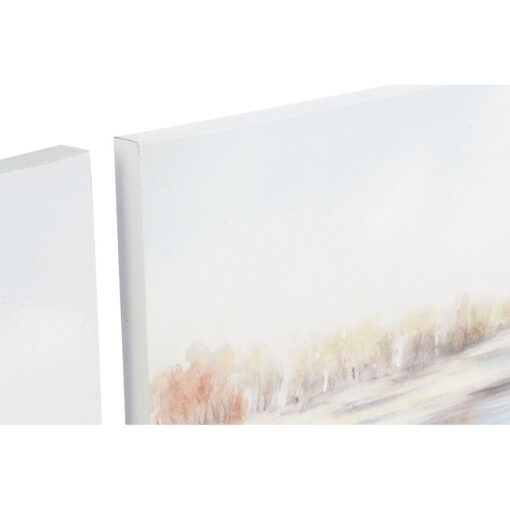 Pintura 140 x 3,7 x 70 cm Praia Mediterrâneo (2 Unidades) - Image 3