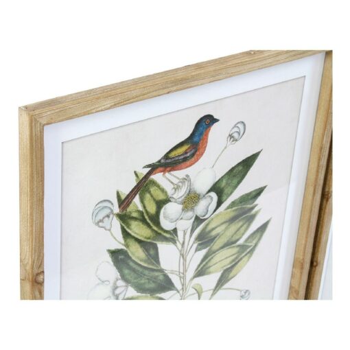 Pintura Bird 55 x 2,5 x 70 cm Tropical Pássaros (4 Peças) - Image 3