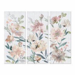 Pintura Bloemen 55 x 3 x 135 cm Shabby Chic (3 Peças)