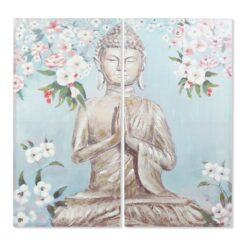 Pintura CU-181694 Tela Buda Oriental (140 x 3 x 140 cm) (2 pcs)