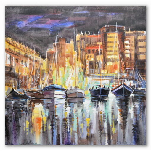 Pintura Cidade 80 x 3 x 80 cm Loft (2 Unidades) - Image 2