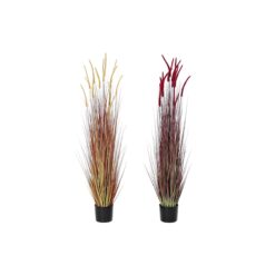 Planta Decorativa Laranja Polietileno Castanho-avermelhado PVC 30 x 30 x 150 cm (2 Unidades)