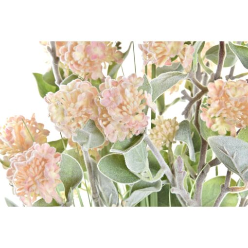 Planta Decorativa Vaso 20 x 20 x 78 cm Porcelana Cor de Rosa PVC (2 Unidades) - Image 3