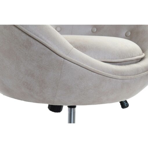 Poltrona 73 x 74 x 113 cm Prateado Bege Aço - Image 5
