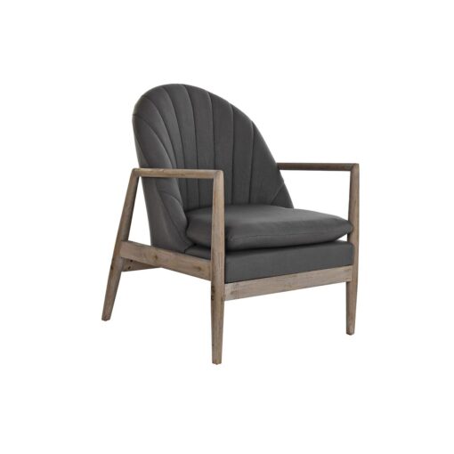 Poltrona Abeto Poliéster Cinzento escuro (67 x 70 x 89 cm)