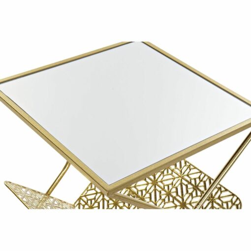 Porta-revistas Espelho Dourado Metal (45 x 45 x 55 cm) - Image 2