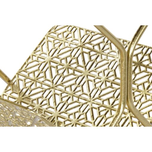Porta-revistas Espelho Dourado Metal (45 x 45 x 55 cm) - Image 4