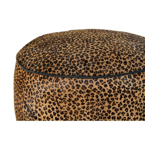 Repousa pés 46 x 46 x 50 cm Preto Castanho Leopardo Colonial - Image 2