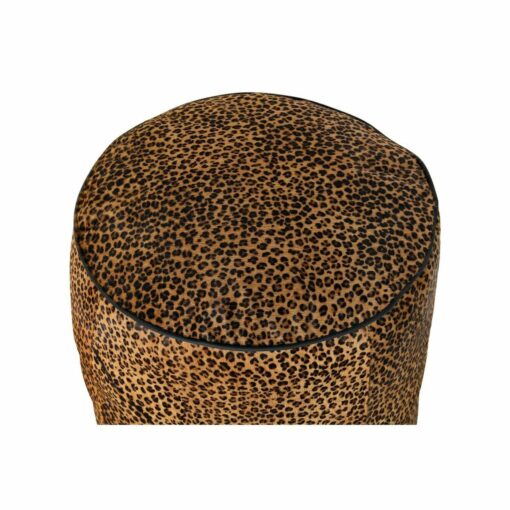 Repousa pés 46 x 46 x 50 cm Preto Castanho Leopardo Colonial - Image 3
