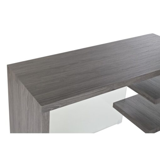 Secretária Cristal Cinzento Transparente MDF Vidro temperado (120 x 50 x 76 cm) - Image 2