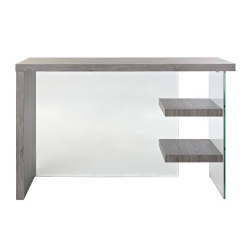Secretária Cristal Cinzento Transparente MDF Vidro temperado (120 x 50 x 76 cm) - Image 4