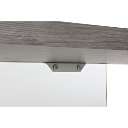 Secretária Cristal Cinzento Transparente MDF Vidro temperado (120 x 50 x 76 cm) - Image 6