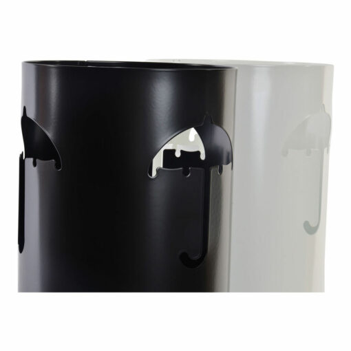 Suporte de guarda-chuva 19 x 47 cm Branco Preto Aço Guarda-Chuva 19 x 19 x 47 cm (2 Unidades) - Image 3