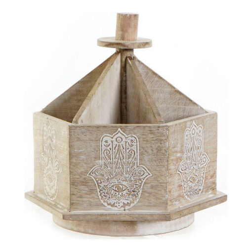 Suporte para comandos Castanho 20 x 20 x 20 cm Madeira de mangueira