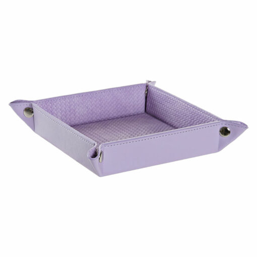 Tabuleiro de Bolso Lilás Poliuretano 20 x 20 x 4 cm Romântico